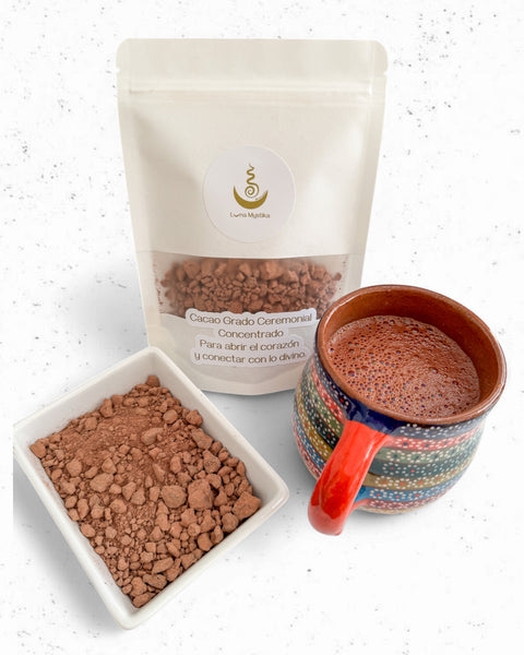Cacao grado ceremonial concentrado, granulado premium 100 gr.