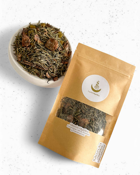 Mezcla Mystika estaroque, mirra, romero y frankincense 70 gr.
