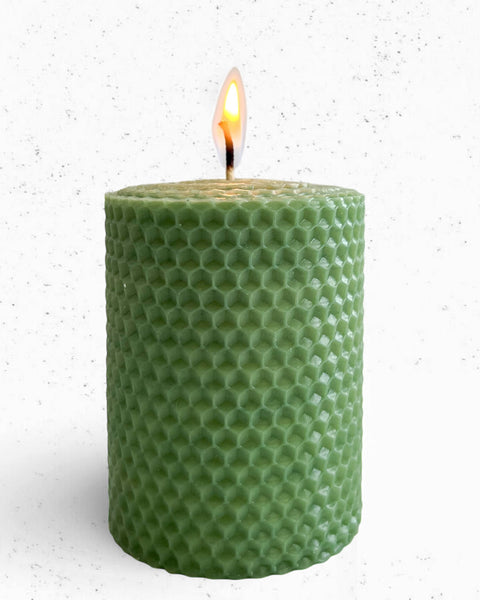 Vela verde para abundancia 9x7cm.