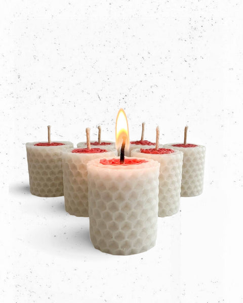 7 Velas gratitud 4x3cm.
