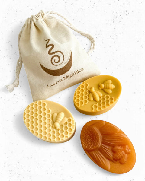 3 Jabones Miel de abeja ovalado