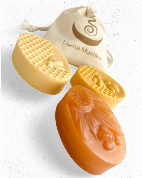 3 Jabones Miel de abeja ovalado