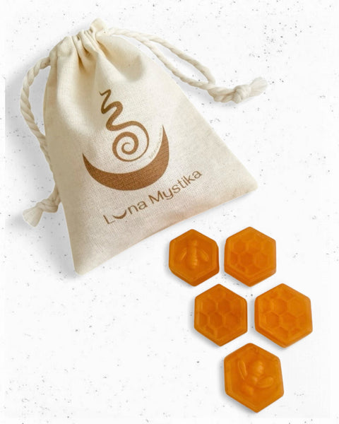 5 Jabones mini miel de abeja