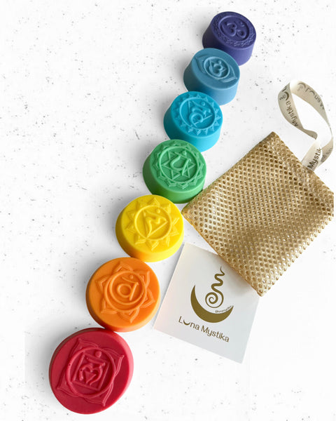 Juego de 7 jabones 7 chakras