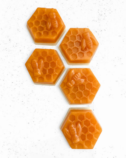 3 Jabones Miel de abeja hexagonal